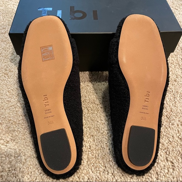 Black Tibi Alfie Slides NWT - Picture 4 of 5